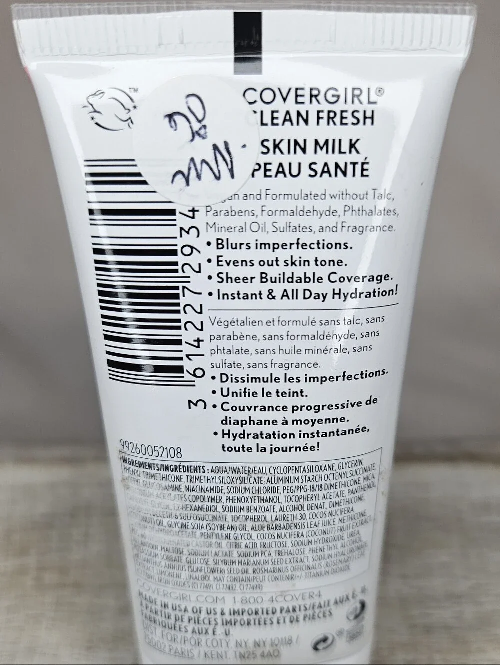 CoverGirl Clean Fresh Skin Milk Foundation 600 Rich Discontinued Tube NWT